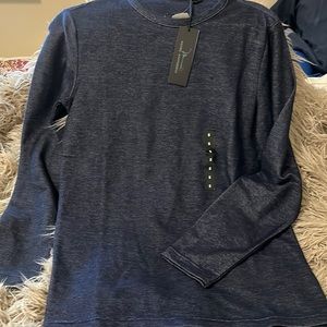 NWT MARC ANTHONY MENS SLIM FIT BLUE SWEATER